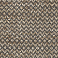 6' Natural and Gray Chevron Hand Woven Jute Runner Rug