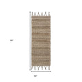 3' X 4' Natural Jute Hand Woven Area Rug