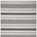 2' X 3' Gray And Black Indoor Outdoor Area Rug