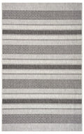 2' X 3' Gray And Black Indoor Outdoor Area Rug