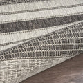 2' X 3' Gray And Black Indoor Outdoor Area Rug