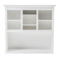 White Solid Wood Adjustable Two Tier Bookcase