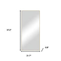 47" Gold Metal Accent Mirror
