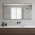 Jumbo Minimal Black Bathroom Vanity Mirror