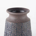 6" Brown Abstract Cylinder Ceramic Table Vase