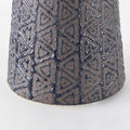 6" Brown Abstract Cylinder Ceramic Table Vase