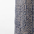 7" Brown Abstract Cylinder Ceramic Table Vase