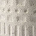 14" White Abstract Cylinder Ceramic Table Vase