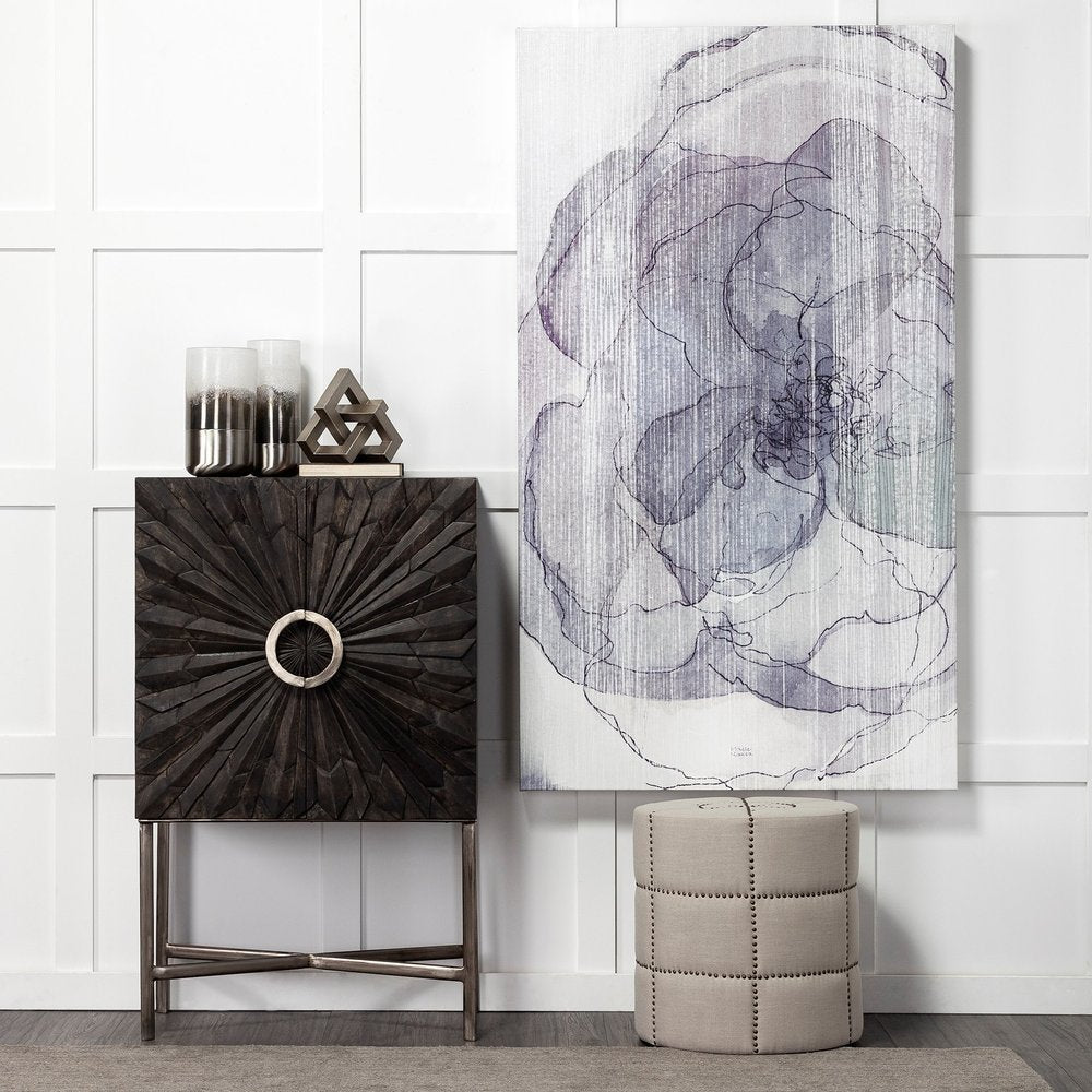 12" White Abstract Crystal Glass Cylinder Table Vase