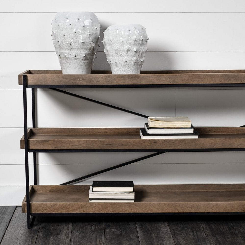 11" White Abstract Cylinder Ceramic Table Vase