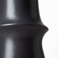 17" Black Abstract Cylinder Ceramic Table Vase