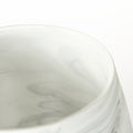 8" Gray Abstract Cylinder Crystal Glass Table Vase