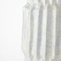 23" Gray Abstract Cylinder Ceramic Table Vase
