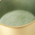 12" Green Abstract Cylinder Crystal Glass Table Vase