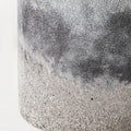 6" Brown And Black Abstract Cylinder Ceramic Table Vase