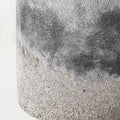 6" Brown And Black Abstract Cylinder Ceramic Table Vase