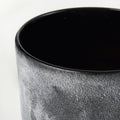 9" Brown And Black Abstract Cylinder Ceramic Table Vase