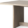 84" Taupe Dining Table