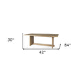 Light Natural Modern Rustic Wooden Dining Table
