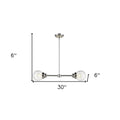 Portsmith 2-Light Polished Nickel Island Pendant