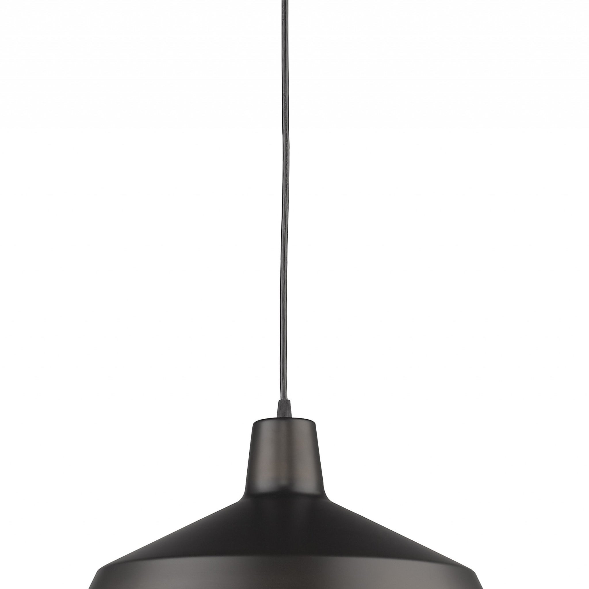 Industrial Brushed Bronze Hanging Light