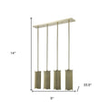 Basetti 4-Light Gold Pendant