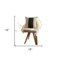 Tan Houndstooth Decorative Throw Pillow