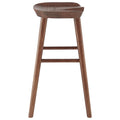 25" Brown Manufactured Wood Backless Counter Height Bar Chair