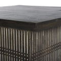 40" Brown Solid Wood Lift Top Pedestal Coffee Table
