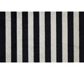 2' X 4' Black and Tan Wide Stripe Washable Floor Mat