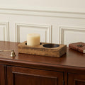 4" Wide Pillar Tabletop Pillar Candle Holder