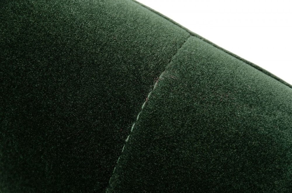 Green Upholstered Velvet Dining Arm Chair