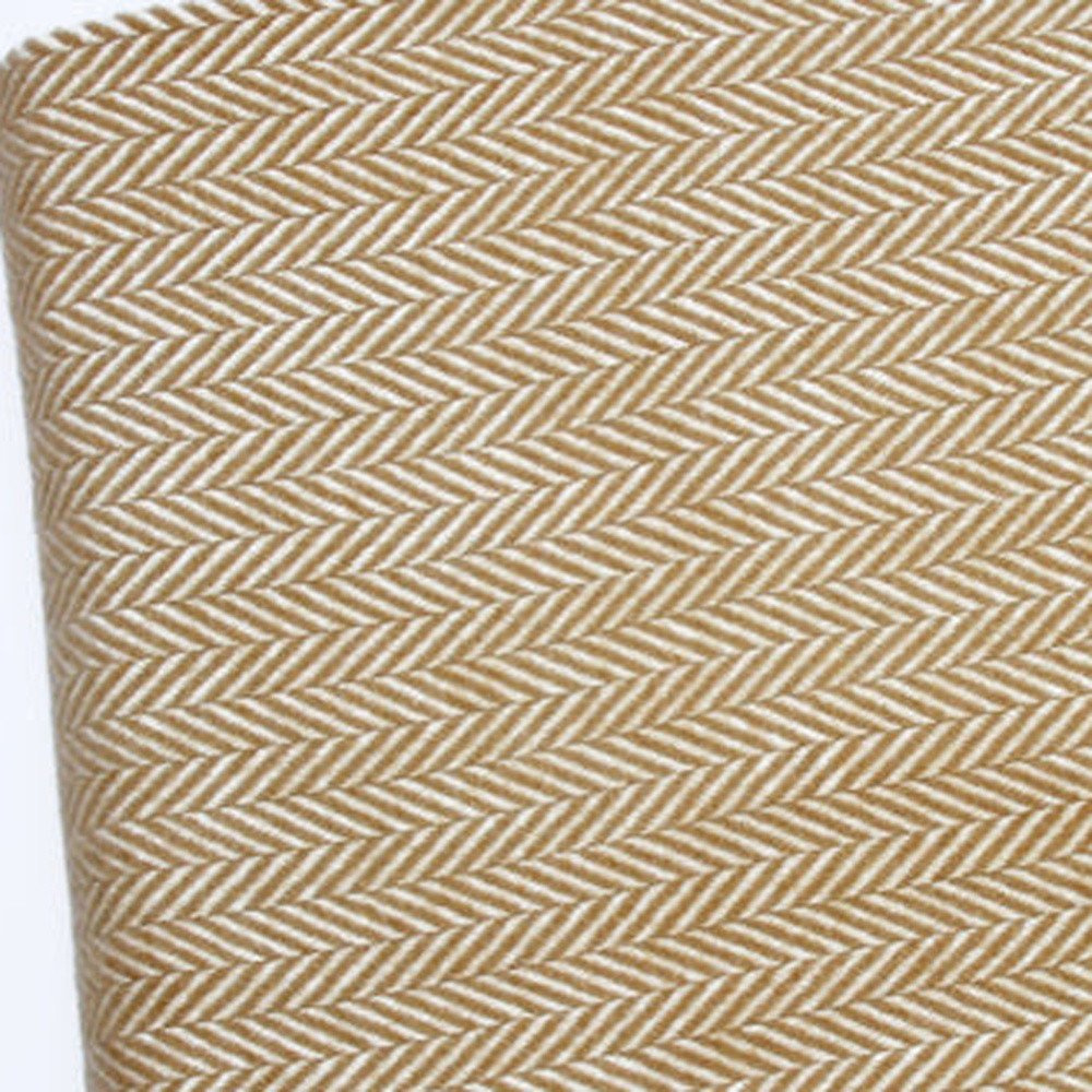 70" X 55" Copper And White Cotton Blend Woven Herringbone Plush Throw Blanket with Tassels