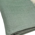 50" X 60" Green And Ivory Woven Herringbone Plush Throw Blanket with Tassels