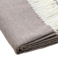 50" X 60" Taupe Woven Herringbone Plush Throw Blanket