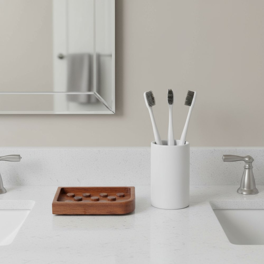 Designer Genuine Teak Soap Dish