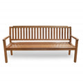 72" Teak Solid Wood Garden Bench