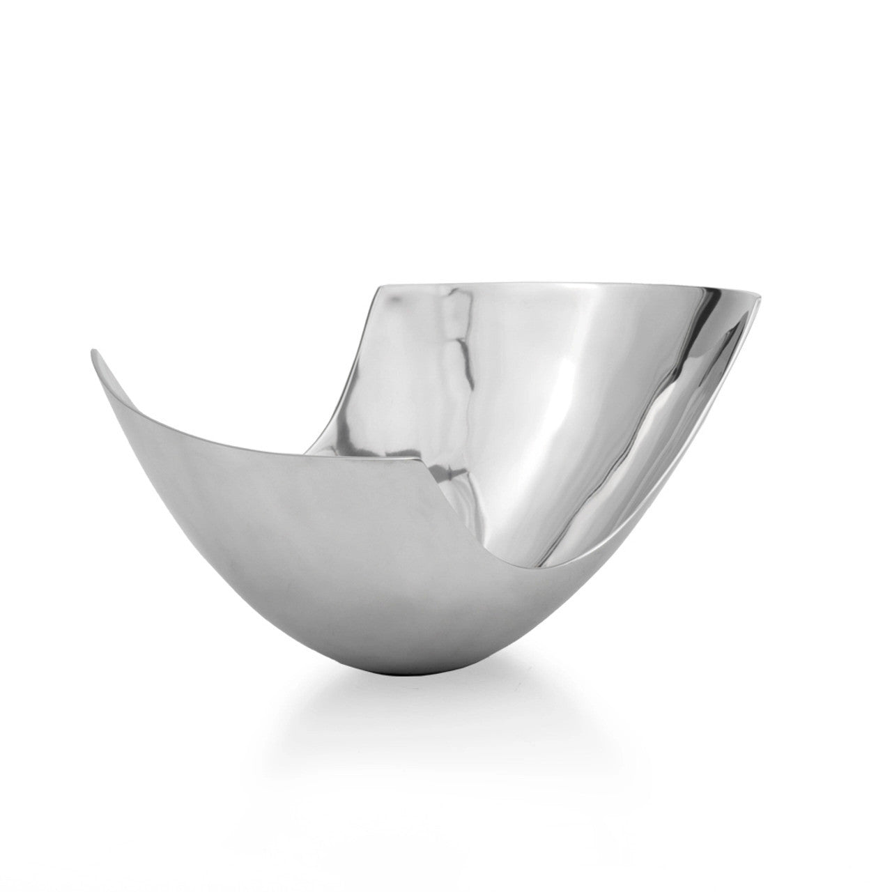 12" Mod Aluminum Scoop Centerpiece Bowl