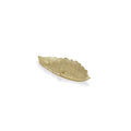 10" Gold Cast Iron Leaf Vanity Tray