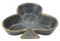 6" Black and Gold Club Cast Iron Vanity Tray