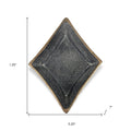 5" Black Cast Iron Diamond Square Bowl