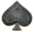 6" Black Ace Of Spades Cast Iron Handmade Vanity Tray