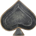 6" Black Ace Of Spades Cast Iron Handmade Vanity Tray
