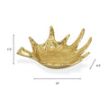 10" Gold Antler Cast Iron Vanity Tray