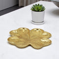 7" Gold Shamrock Metal Handmade Vanity Tray