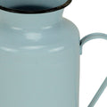 10" Blue and Black Metal Jug Vase