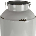 17" Gray Metal Jug Vase