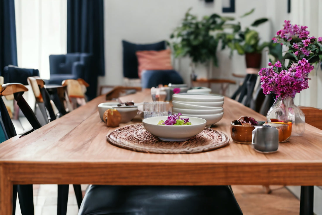 White Six Piece Porcelain Service For Six Bowl Set