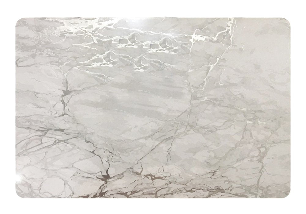 12" X 18" Silver And Gray Abstract Placemats