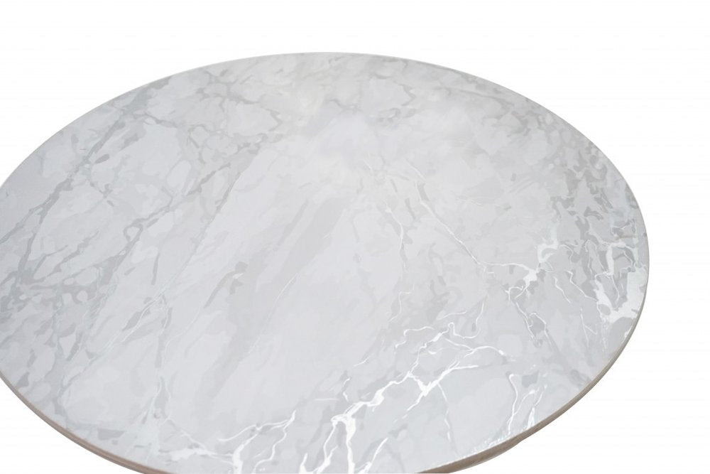 15" X 15" Silver And Gray Abstract Round Placemats